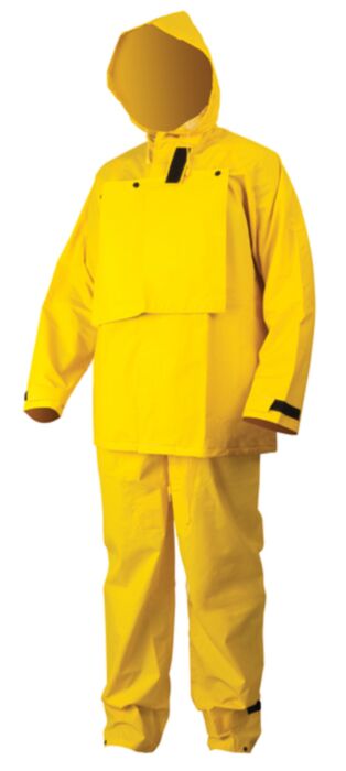 MCR Safety Garments Hydroblast .35mm,PVC/Poly,2PC L (HBS100L)