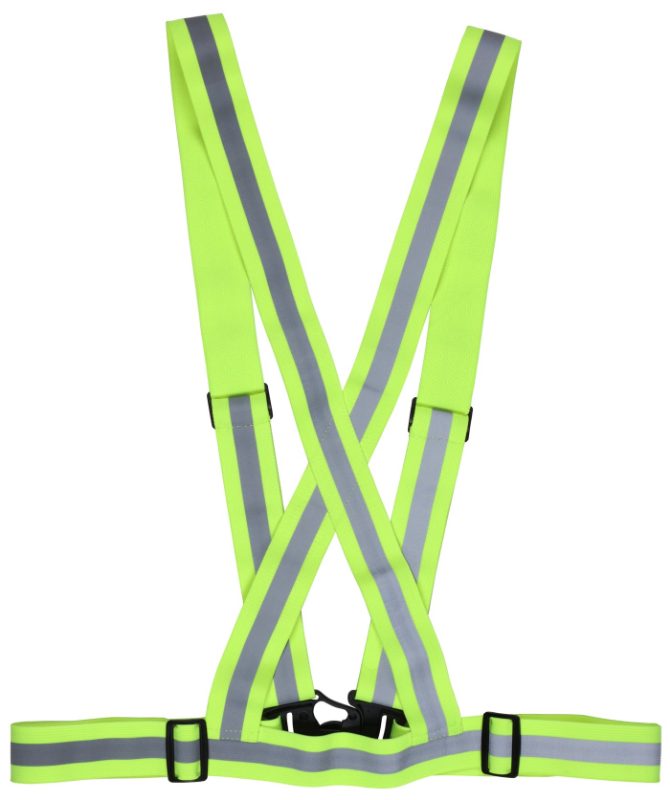 MCR Safety Garments Hi Vis Lime Elastic Suspenders (HVS18)