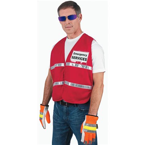 MCR Safety Garments Incident Vest, Red, White Reflective (ICV204)