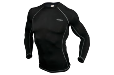 MCR Safety Garments FlexTuff,Long Sleeve,Undershirt,Black X4 (LFTU707X4)