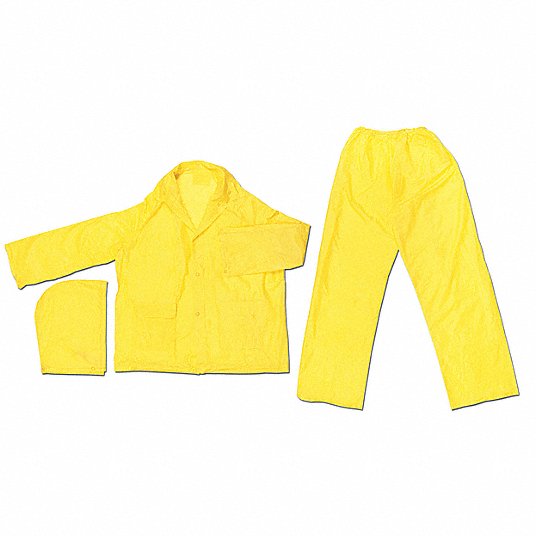 MCR Safety Garments Zodiac, .10mm, Single Ply PVC, Suit, 3 P (O503X4)