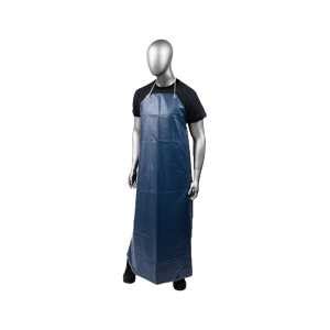 MCR Safety Garments 6 mil, Blue, Vinyl Apron, Sewn Edge, 35 (O63S5)