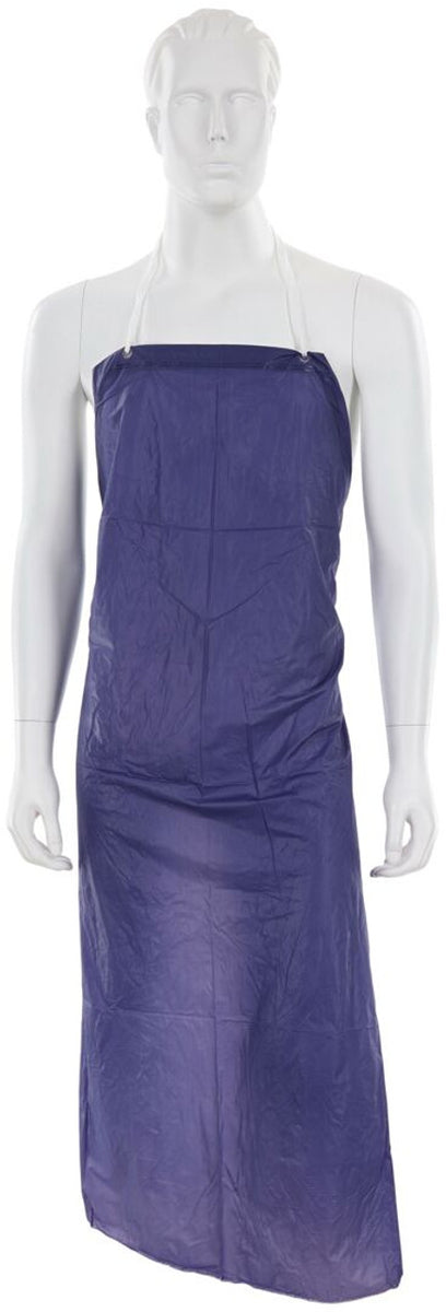 MCR Safety Garments 6 mil, Blue, Vinyl Apron, Sewn Edge, 35 (O63S7)