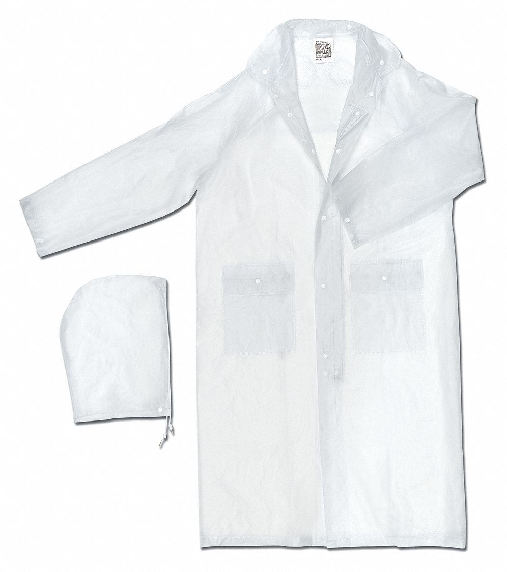 MCR Safety Garments Squall, .20mm, Single Ply, PVC, 49 Coat, (O72CX4)