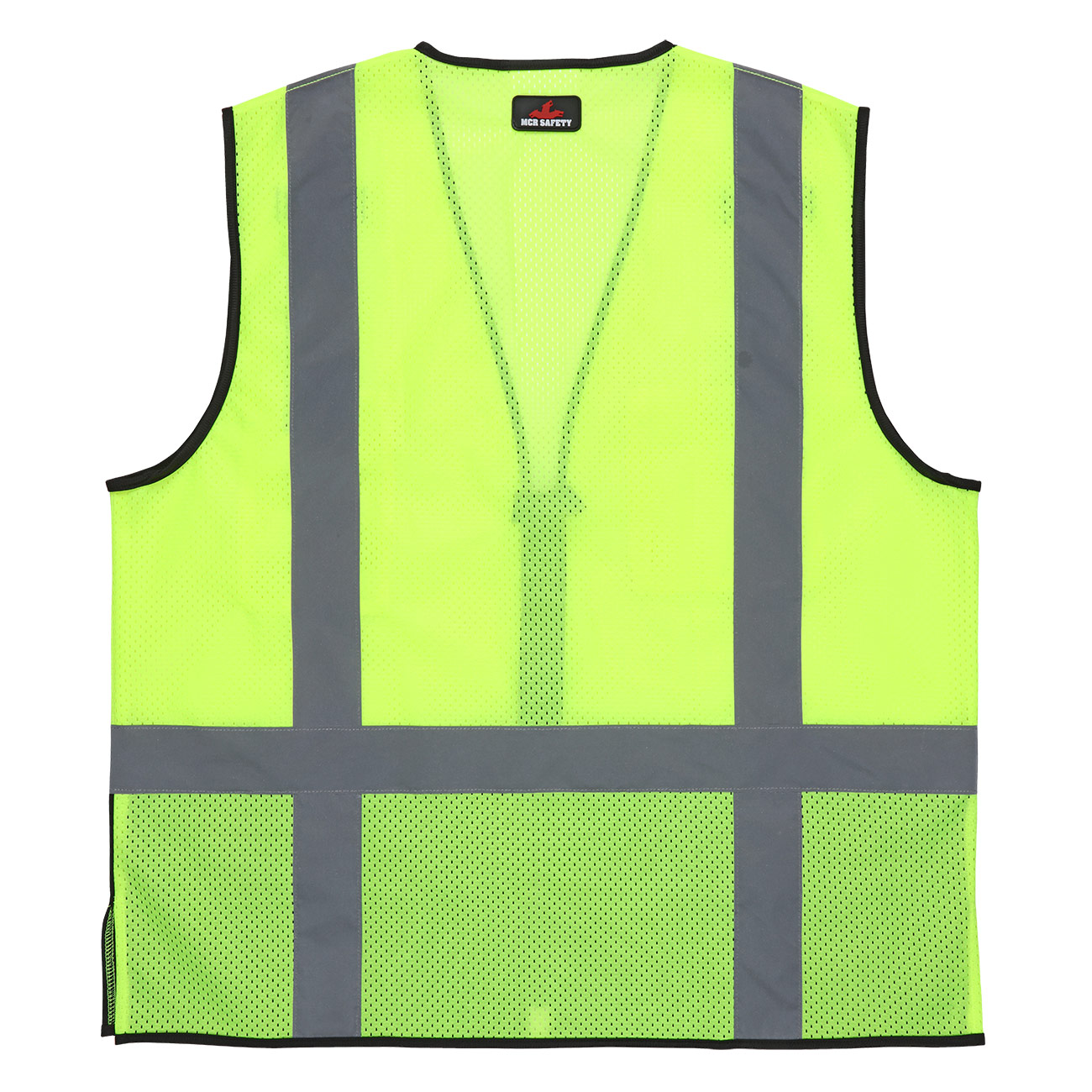 MCR Safety Garments Lime,Class2,Solid Front, Mesh Back X3 (PSURVCL2LSX3)