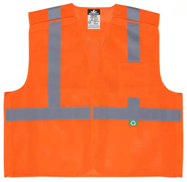 MCR Safety Garments Recy. Mesh Vest,5 pt. break, CSA Cl. 2 M (RXCL2MLM)