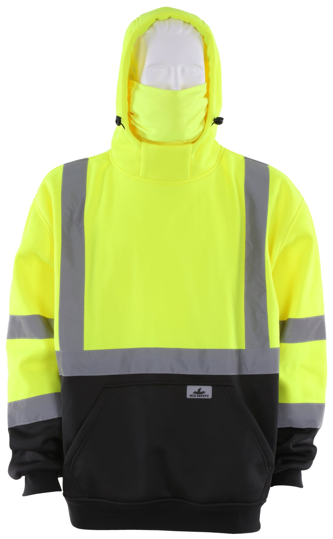 MCR Safety Garments Sweatshirt,Shaded,Class3,Lime,Pullover S (SSCL3LPS)