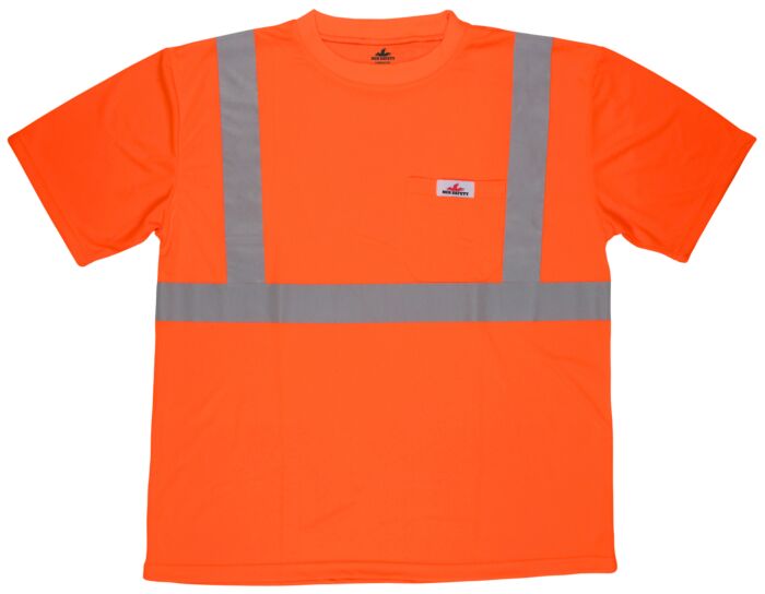 MCR Safety Garments CL2 TShirt,Birdeye,Wicking,Orang S (STSCL2MOS)
