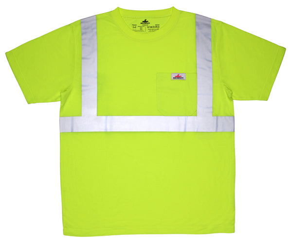 MCR Safety Garments Class 2,T-Shirt,Jersey knit X4 (STSCL2SLX4)