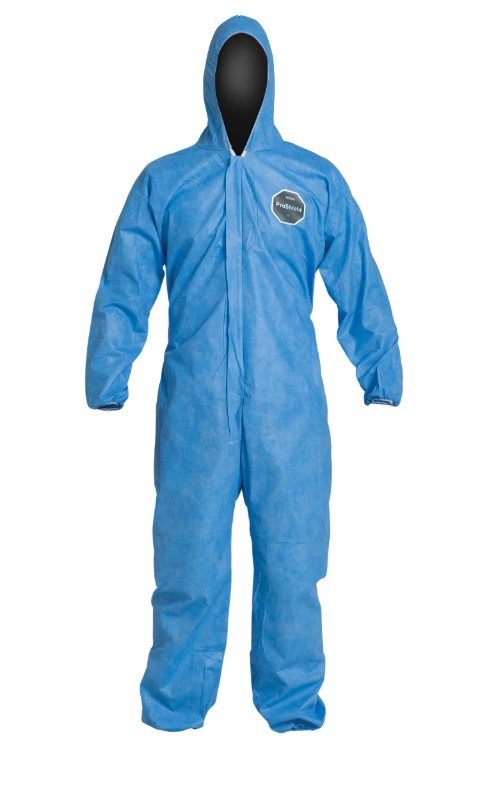 MCR Safety Garments Tyvek ProShield 6 SBlue Cvrll No Hood (TM120SBU2X)
