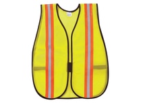 MCR Safety Garments Poly, Mesh Safety Vest, 2 Orange/Silver (V200R)