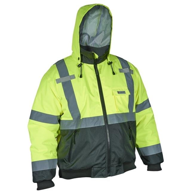 MCR Safety Garments Bomber Jacket 2 Tone W/ Silver Stripes (VBBCL3LX2)