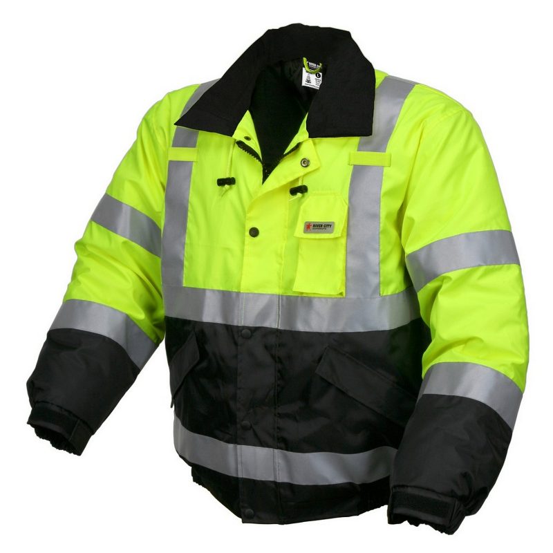 MCR Safety Garments Bomber Jacket 2 Tone W/ Silver Stripes (VBBCL3LXL)