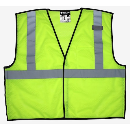 MCR Safety Garments Class 2,Tear-Away,Economy Vest,Lime X3 (VBCL2MLX3)