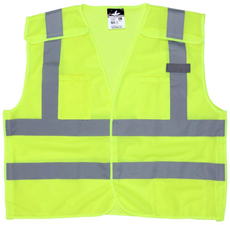 MCR Safety Garments Value Class 2, 2 pockets, Lime L (VCL2MLPL)
