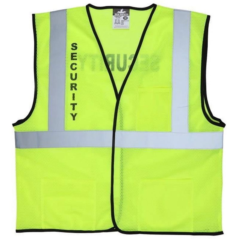 MCR Safety Garments Lime Mesh , Cl 2 Vest, Police Silkscreen (VCL2MLPLCX2)