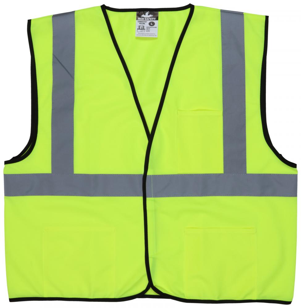 MCR Safety Garments Lime Green, Class 2, Economy Vest (VCL2SLX3)