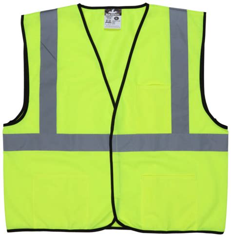 MCR Safety Garments Lime Green, Class 2, Economy Vest (VCL2SLX4)