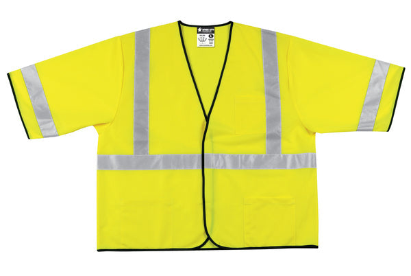 MCR Safety Garments Lime Green, Class 3, Economy Vest (VCL3SLX4)