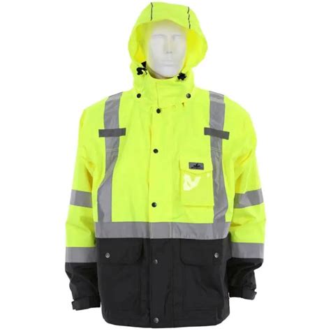 MCR Safety Garments Vortex, 3-in-1 Jacket, Lime, Class 3 S (VT238JHS)