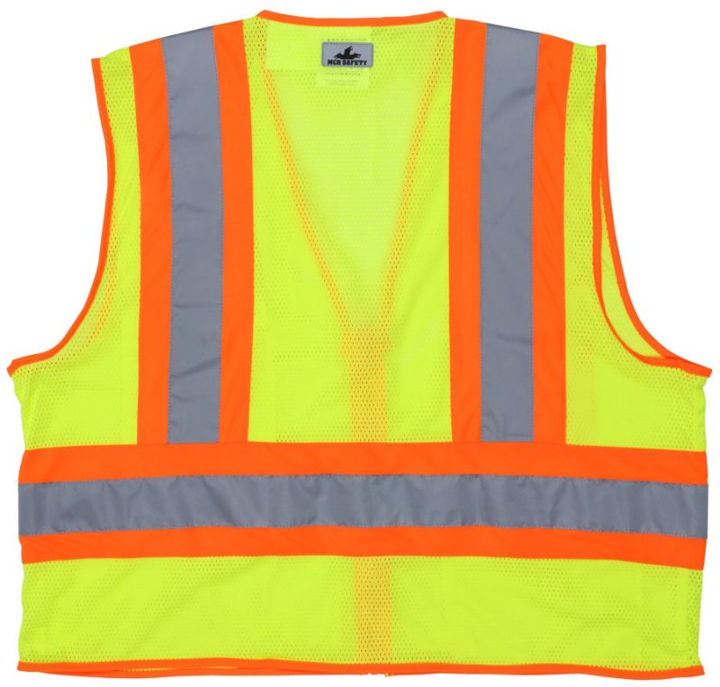 MCR Safety Garments Poly,Mesh Safety Vest, LF, 4 1/2" Ref X2 (WCCL2LFRX2)