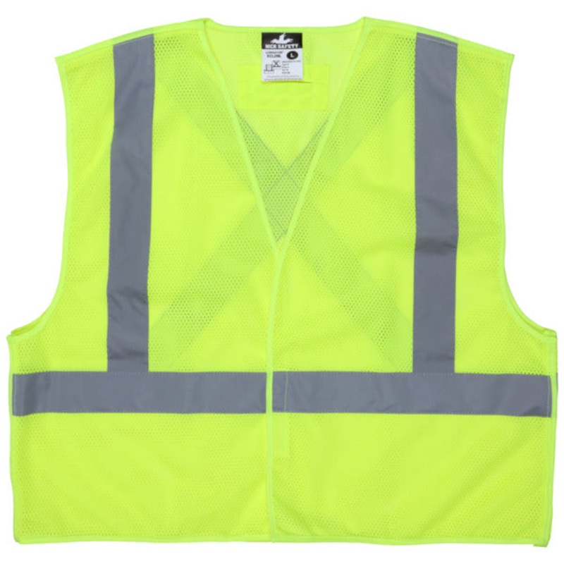 MCR Safety Garments Class 2, Tear-Away, Poly, X-Back L (XCL2MLL)