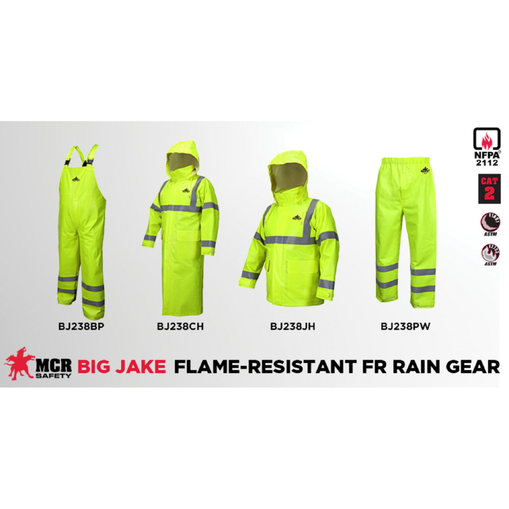 MCR Safety FR Garments Big Jake 2,PVC/Meta-Aramid, Waist Pant M (BJ238PWM)