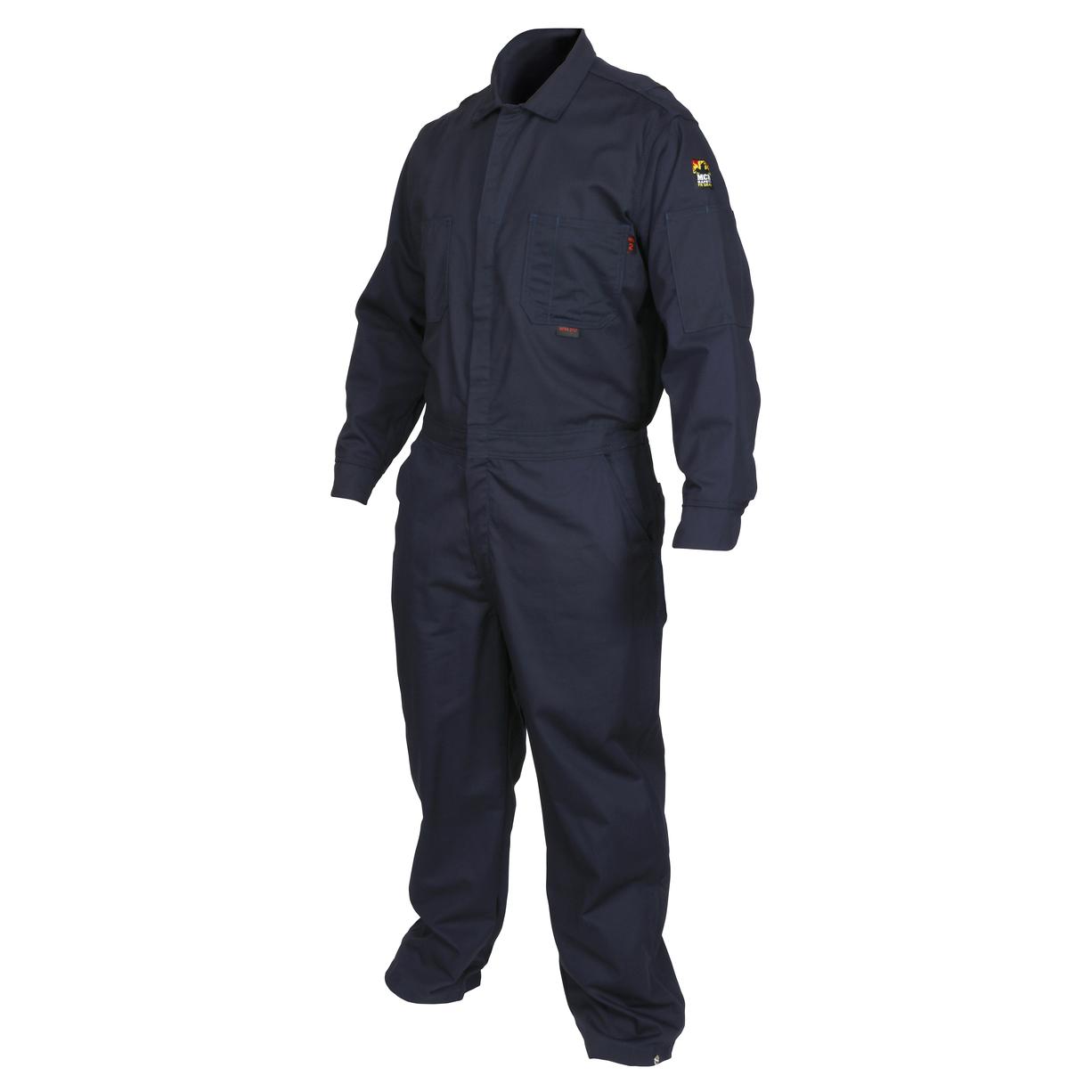 MCR Safety FR Garments Contractor FR Coverall MaxComfort Navy L (CCMNL)