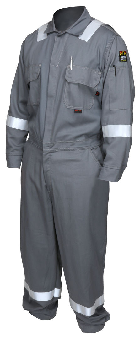 MCR Safety FR Garments Dlx. Cvrll, Westx UltSft, Refl. Tp, Gray (DCWURGS)