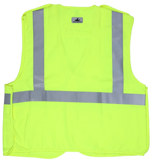 MCR Safety FR Garments Fr Modacrylic,Break away,CL2 Lime X3 (FRMBCL2LX3)