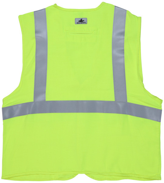 MCR Safety FR Garments Fr Modacrylic Vest,CL2,Mesh Lime XL (FRMCL2MLXL)