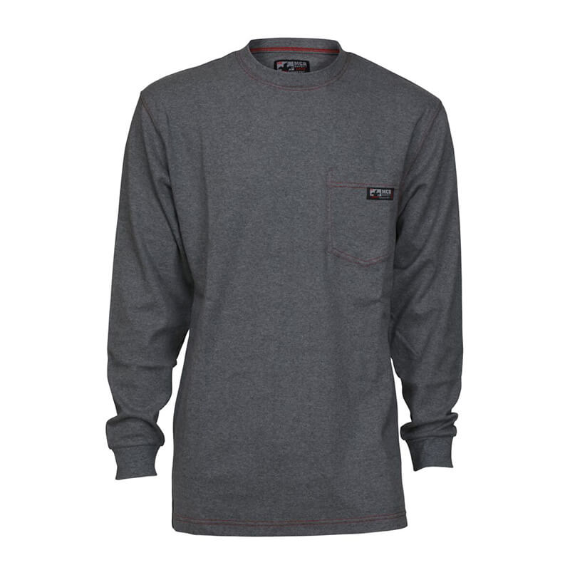 MCR Safety FR Garments FR Long Sleeve Shirt Gray X3 (LST1GX3)