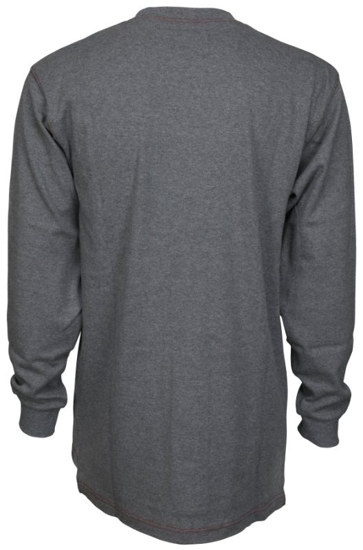 MCR Safety FR Garments FR Long Sleeve Shirt Gray XL (LST1GXL)