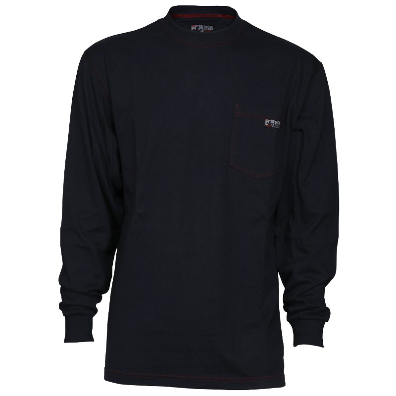 MCR Safety FR Garments FR Long Sleeve Shirt Med. Blue X2 (LST1MBX2)