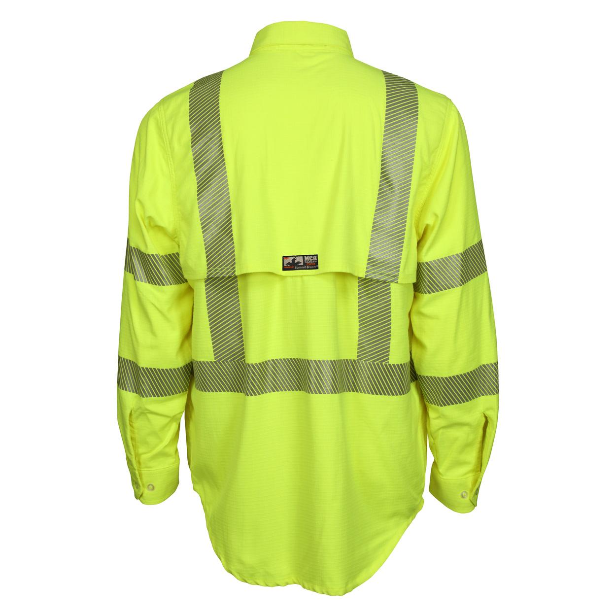 MCR Safety FR Garments FR Hi-Vis Class 3 Long Sleeve Work Shirt (S1CL3LX4T)