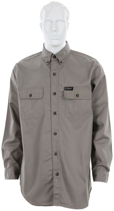 MCR Safety FR Garments FR Long Sleeve Work Shirt Gray MT (S1GMT)