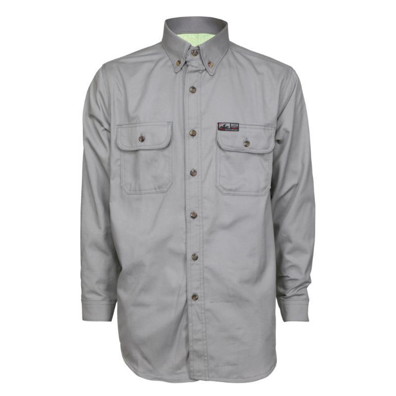 MCR Safety FR Garments FR Long Sleeve Work Shirt Gray X3T (S1GX3T)