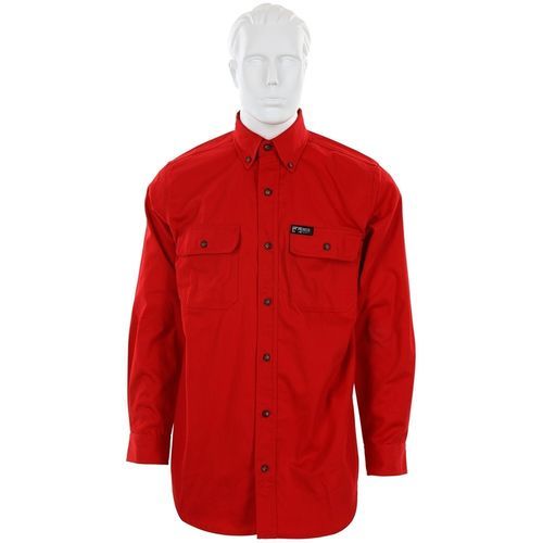 MCR Safety FR Garments FR Long Sleeve Work Shirt Red M (S1RM)