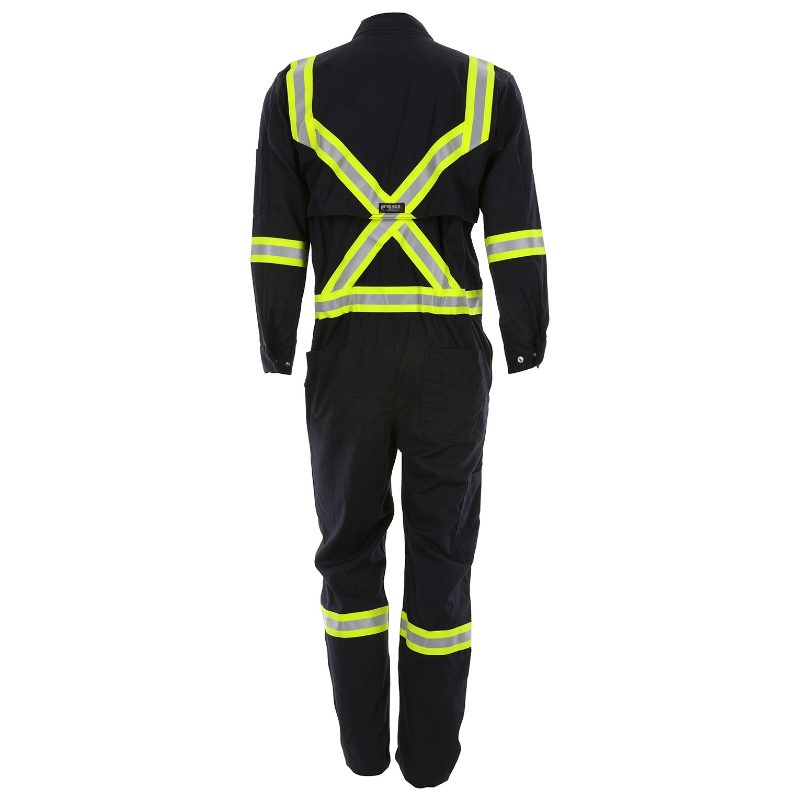 MCR Safety FR Garments Smit Brze Navy Trip Trim Cvrll 5.5 oz. 6 (SBC103264)