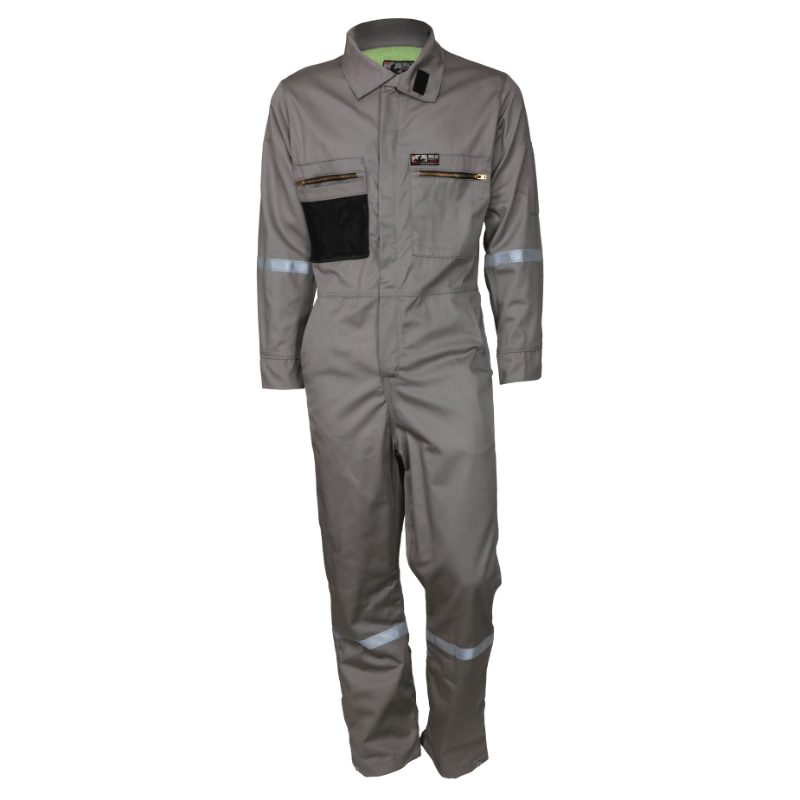 MCR Safety FR Garments Summit Breeze Cverall 7.0 oz Cotton Gray (SBC201140)