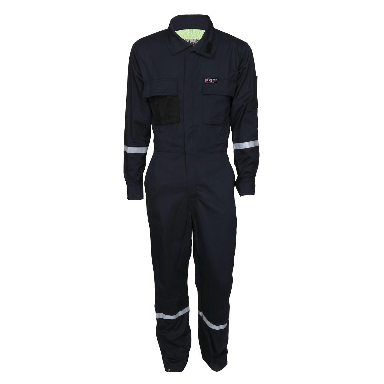 MCR Safety FR Garments Summit Breeze Cverall 7.0 oz Cotton Navy (SBC201252)