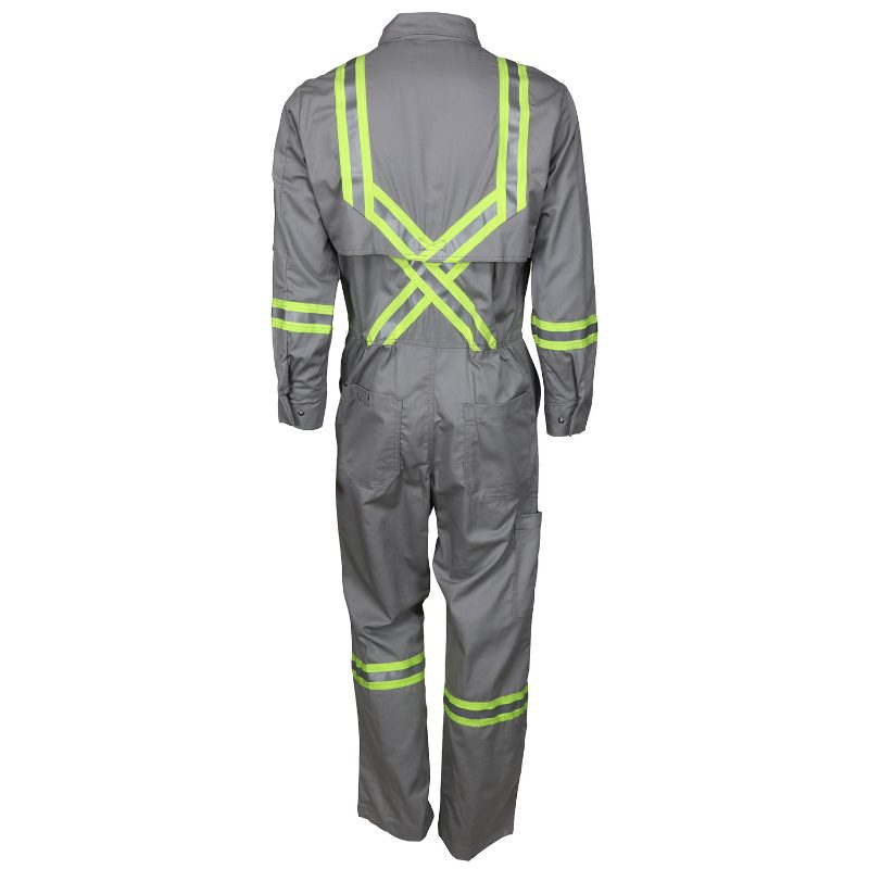 MCR Safety FR Garments Smit Brze Gray Trip Trim Cvrll 7 oz. (SBC203156T)