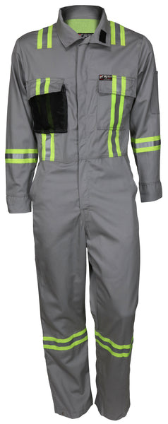 MCR Safety FR Garments Smit Brze Gray Trip Trim Cvrll 7 oz. 0 (SBC203160)