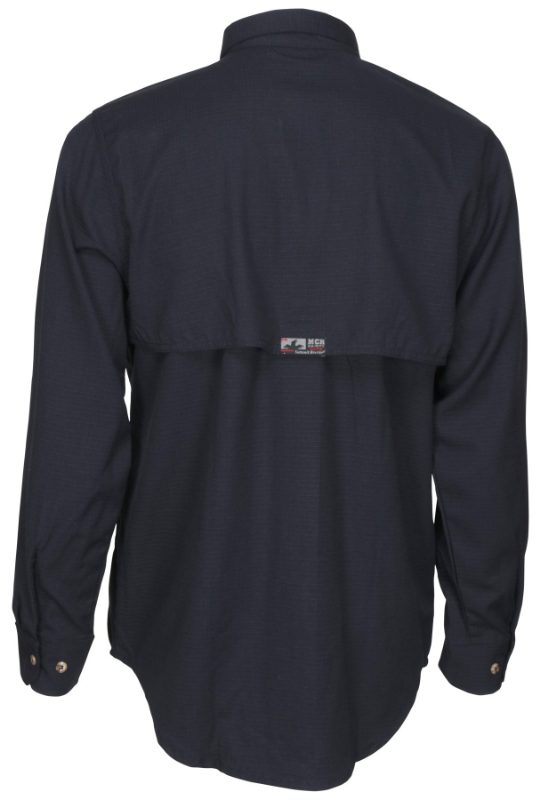 MCR Safety FR Garments Summit Breeze 5.5 oz. Inhnt Shirt Navy (SBS1002X5T)