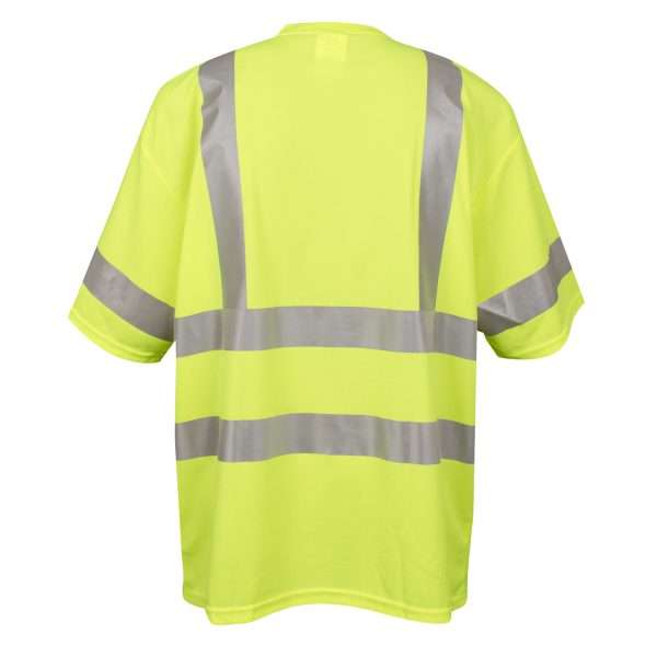 MCR Safety FR Garments Smt Brze Shirt, 5.5 oz. ,Class 3,Lime (SBS1027X3T)