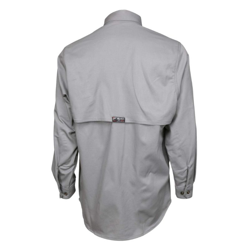 MCR Safety FR Garments Summit Breeze Shirt 7.0 oz. Cotton Gray (SBS2001XLT)