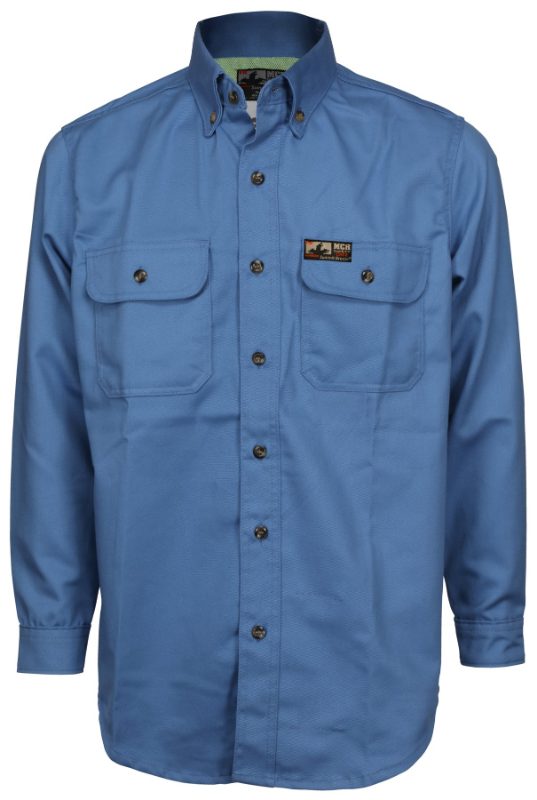 MCR Safety FR Garments Summit Breeze Shrt Med. Blu 7 oz. Cotton (SBS2006L)