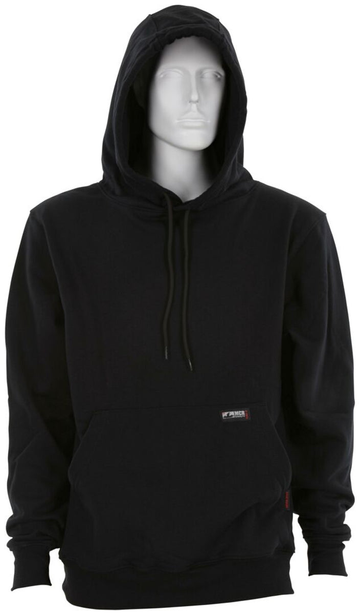 MCR Safety FR Garments FR Zip Hooded Sweatshirt Black X5 (SS1BKX5)