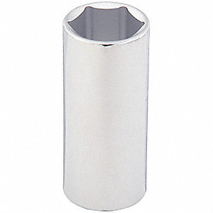 1/2" DR x 21 mm Deep Chrome Socket – 6 Point