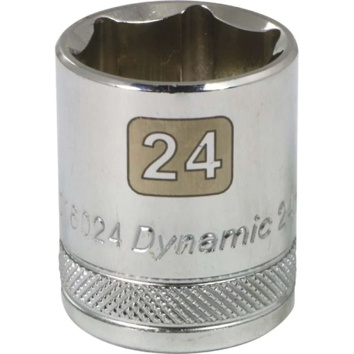 1/2" DR x 24 mm Regular Chrome Socket – 6 Point